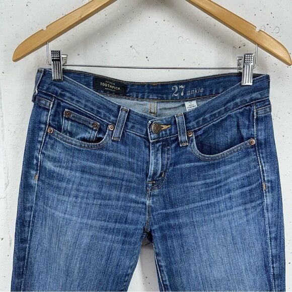 J. Crew Women’s Size 27 Toothpick Skinny Ankle Stretch Jeans - Picture 2 of 14